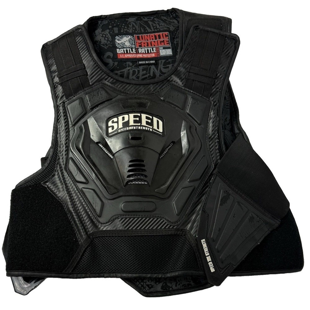 Speed And Strength LG-XL Motorcycle Armor Vest Lunatic Fringe